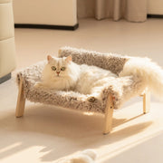 plush wooden pet bed, view 5 - MRSLM