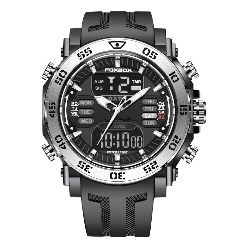 dual display multifunction sports watch, view 3 - MRSLM