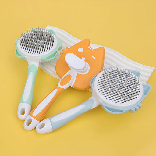 self-cleaning pet grooming brush - MRSLM