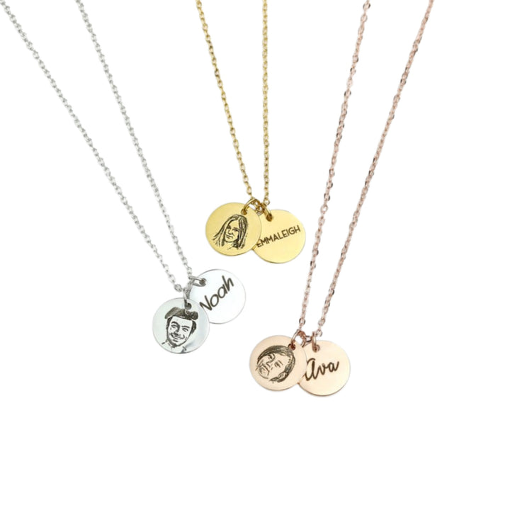 Custom Necklace For Portrait Laser