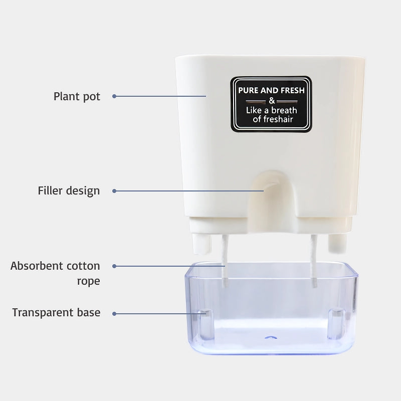 reusable self-watering flowerpot, view 5 - MRSLM
