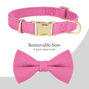 bowtie dog collar harness leash set, view 9 - MRSLM