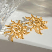 sun-shaped stud earrings - MRSLM
