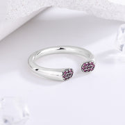 S925 sterling silver rose ring, view 2 - MRSLM