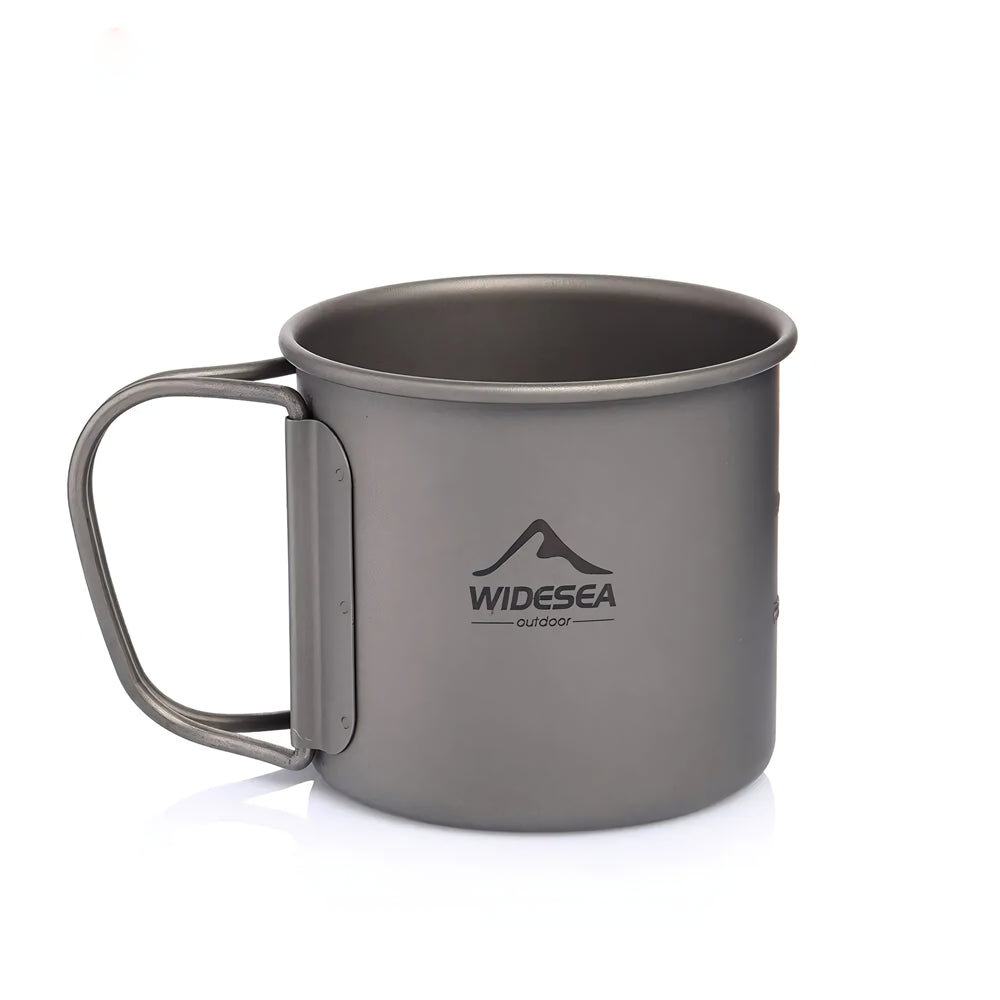 Camping Titanium Cup with Lid