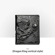 embossed leather wallet, view 6 - MRSLM