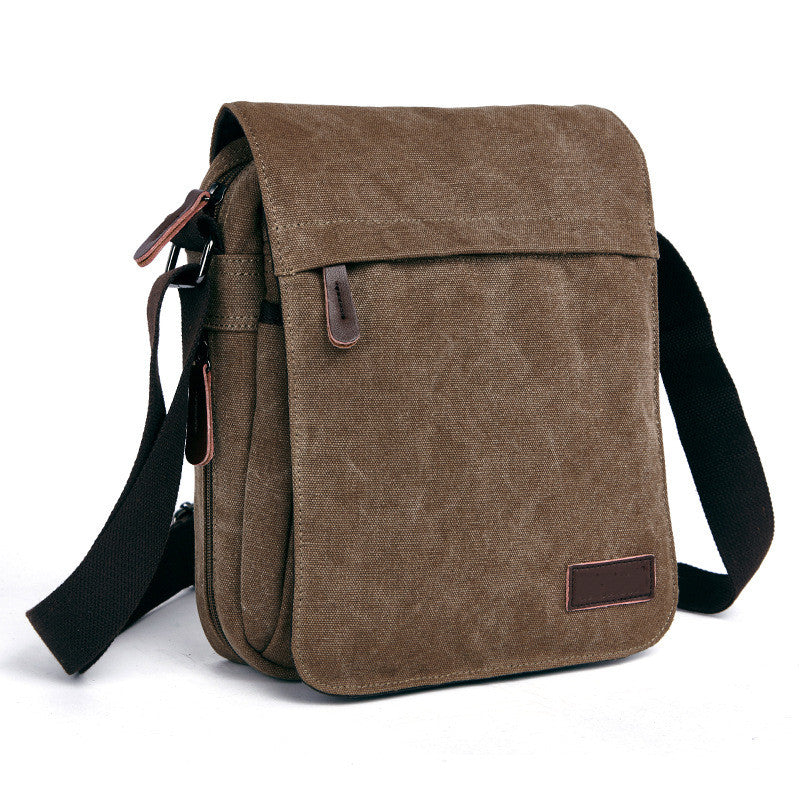 Men's canvas messenger bag, view 2 - MRSLM