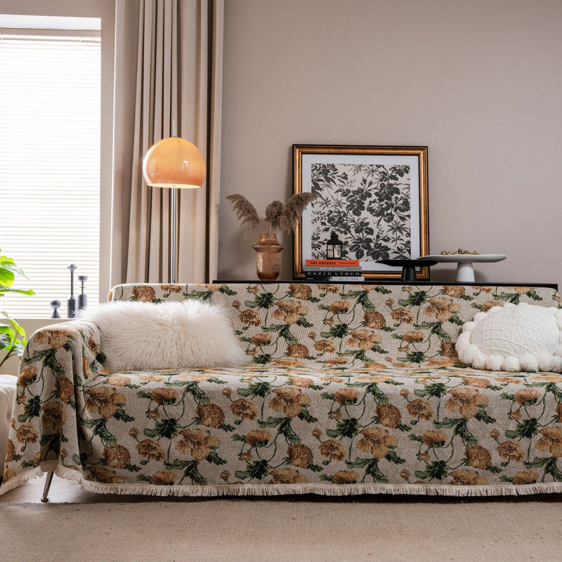 retro jacquard sofa cover, view 2 - MRSLM