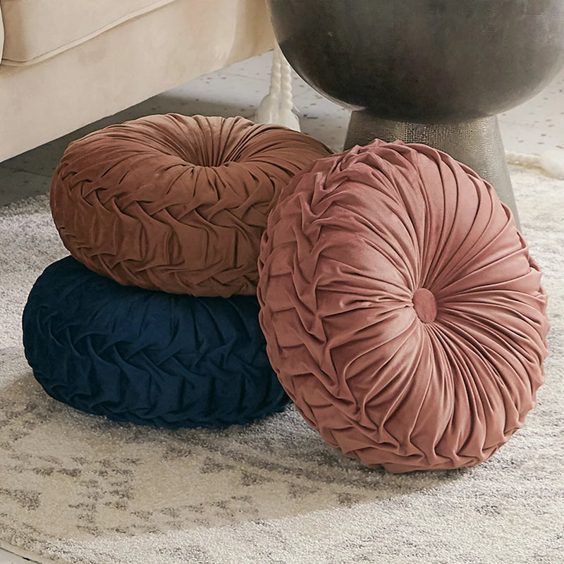 round velvet throw pillow - MRSLM