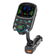 bluetooth 5.3 car fm transmitter with pd and qc3.0 charging - MRSLM
