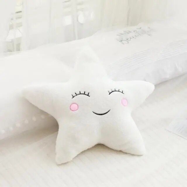 Nice Stuffed Cloud Moon Star Raindrop Plush Pillow