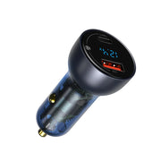 65W fast car charger with LED display, view 2 - MRSLM