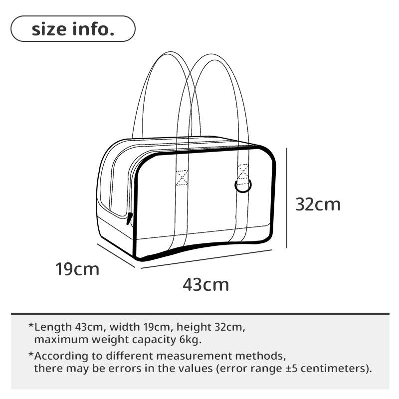 portable pet carrier bag, view 8 - MRSLM