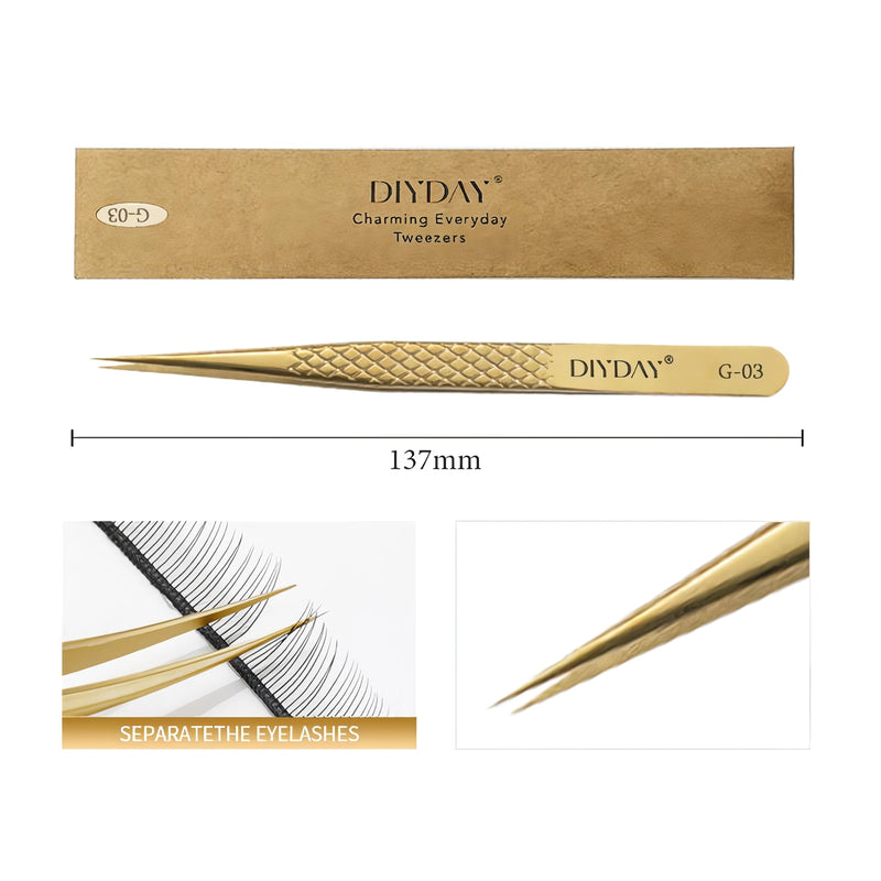 eyelash extension tweezers, view 6 - MRSLM