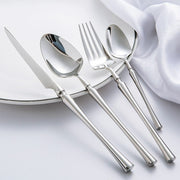stainless steel western steak knife fork spoon set, view 3 - MRSLM