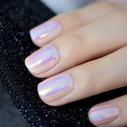 chrome iridescent press-on nails, view 6 - MRSLM