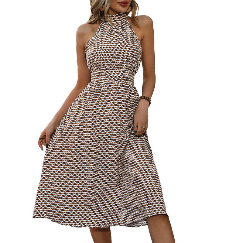 women's high waist plaid dress, view 6 - MRSLM