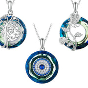 zircon vintage pendant necklace, view 2 - MRSLM