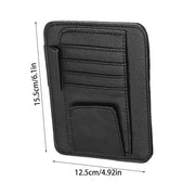 car visor organizer with sunglass clip, view 4 - MRSLM