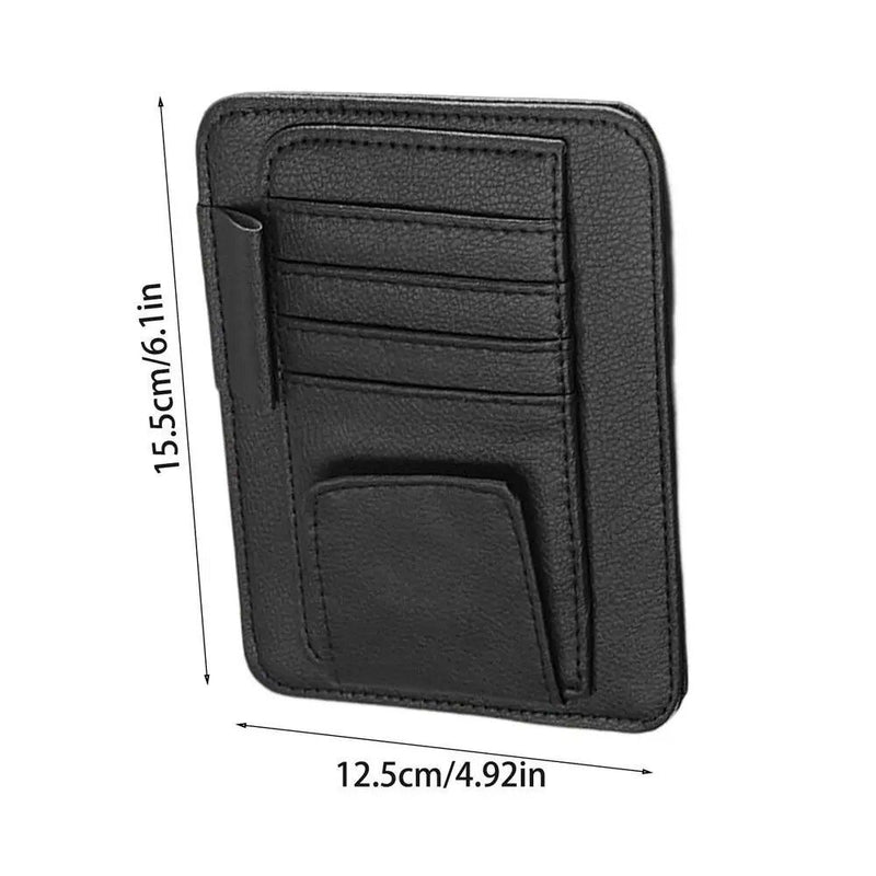car visor organizer with sunglass clip, view 4 - MRSLM