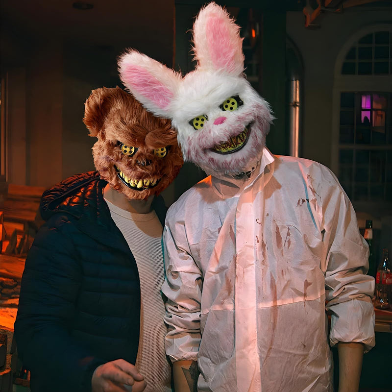 Halloween scary bear rabbit mask, view 5 - MRSLM