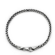 men's sterling silver distressed bracelet, view 6 - MRSLM