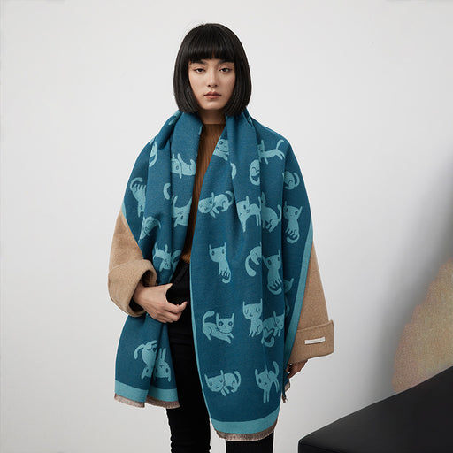 Women's long warm scarf - MRSLM