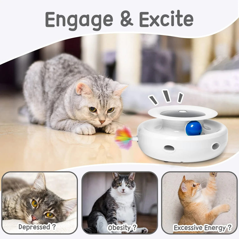 interactive cat toy with auto timer, view 6 - MRSLM