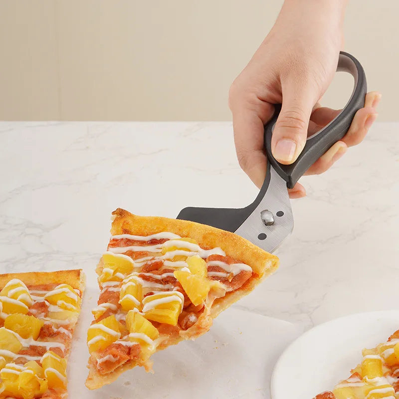 2-in-1 pizza scissors with detachable shovel, view 4 - MRSLM