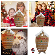 Wooden Christmas countdown calendar decoration, view 4 - MRSLM