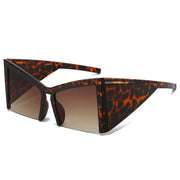 irregular semi-rimless sunglasses, view 7 - MRSLM