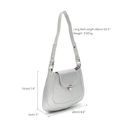 Vegan leather shoulder bag, view 9 - MRSLM