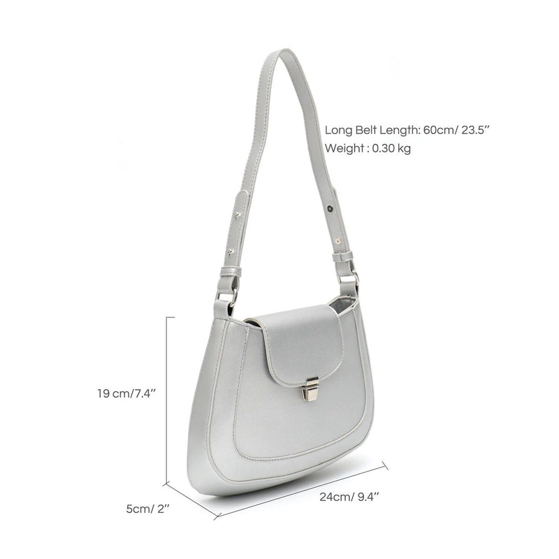 Vegan leather shoulder bag, view 9 - MRSLM
