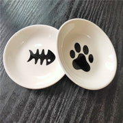 cute cat mini ceramic snack plate, view 6 - MRSLM