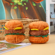 hamburger plush dog chew toy, view 4 - MRSLM