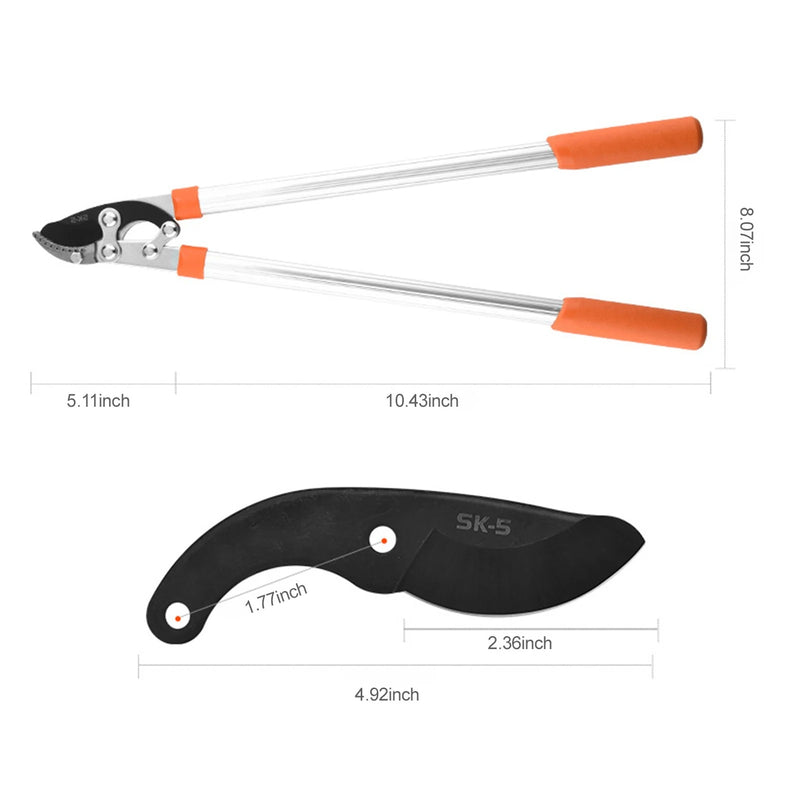 anvil garden shears, view 10 - MRSLM