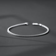 men's s925 silver chain bracelet, view 3 - MRSLM