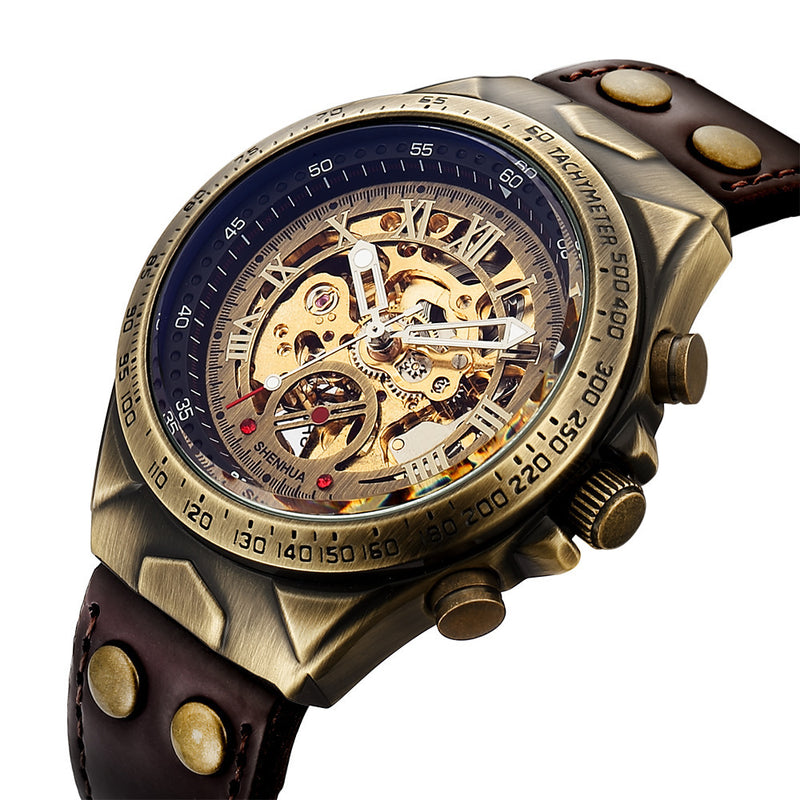 men's hollowed-out automatic mechanical watch, view 3 - MRSLM