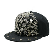 rivet flat brim cap, view 19 - MRSLM