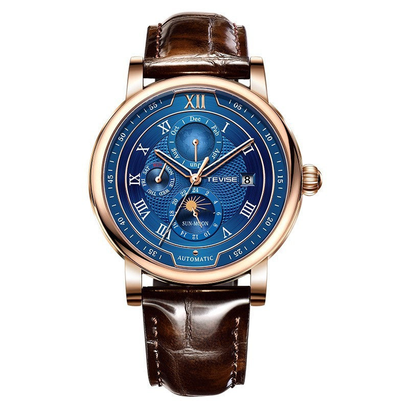 Men's automatic moon phase watch, view 8 - MRSLM