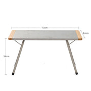 portable bamboo folding table, view 9 - MRSLM