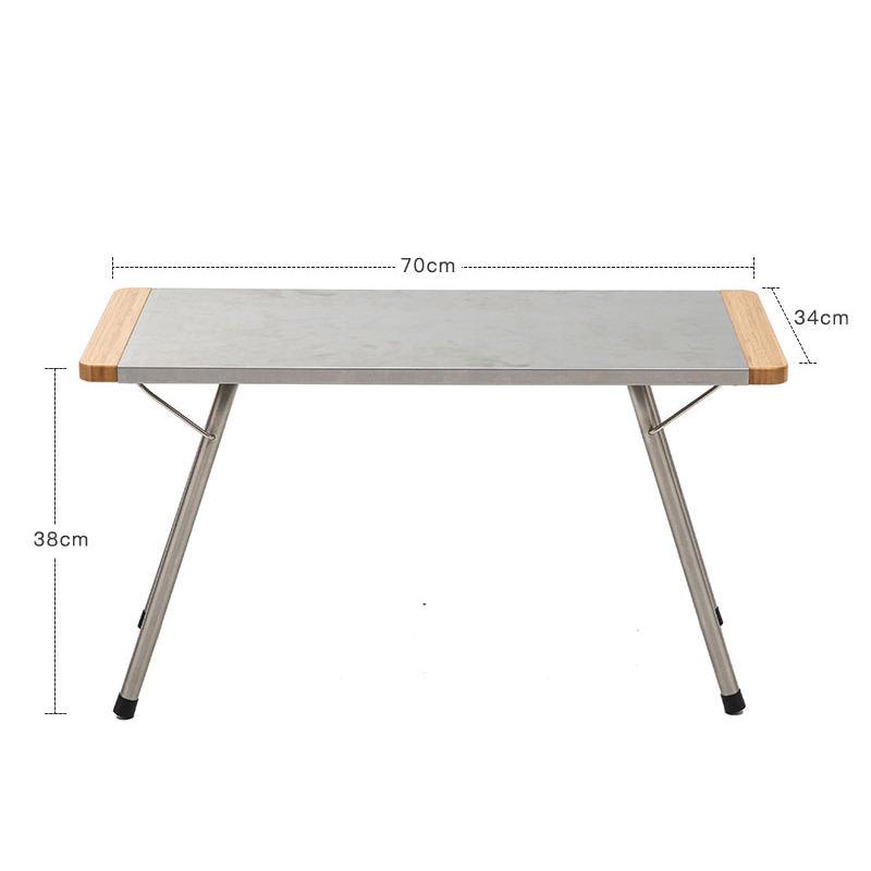portable bamboo folding table, view 9 - MRSLM