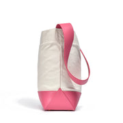 casual canvas patchwork tote for women, view 7 - MRSLM