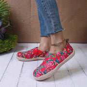 women's slip-on canvas flat shoes, view 3 - MRSLM