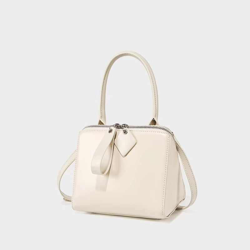 mini genuine leather crossbody bag, view 8 - MRSLM