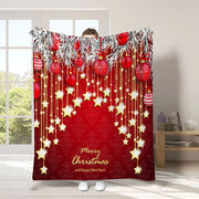 Christmas digital-print throw blanket, view 9 - MRSLM