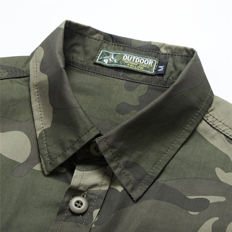 men's loose cotton retro shirt, view 5 - MRSLM