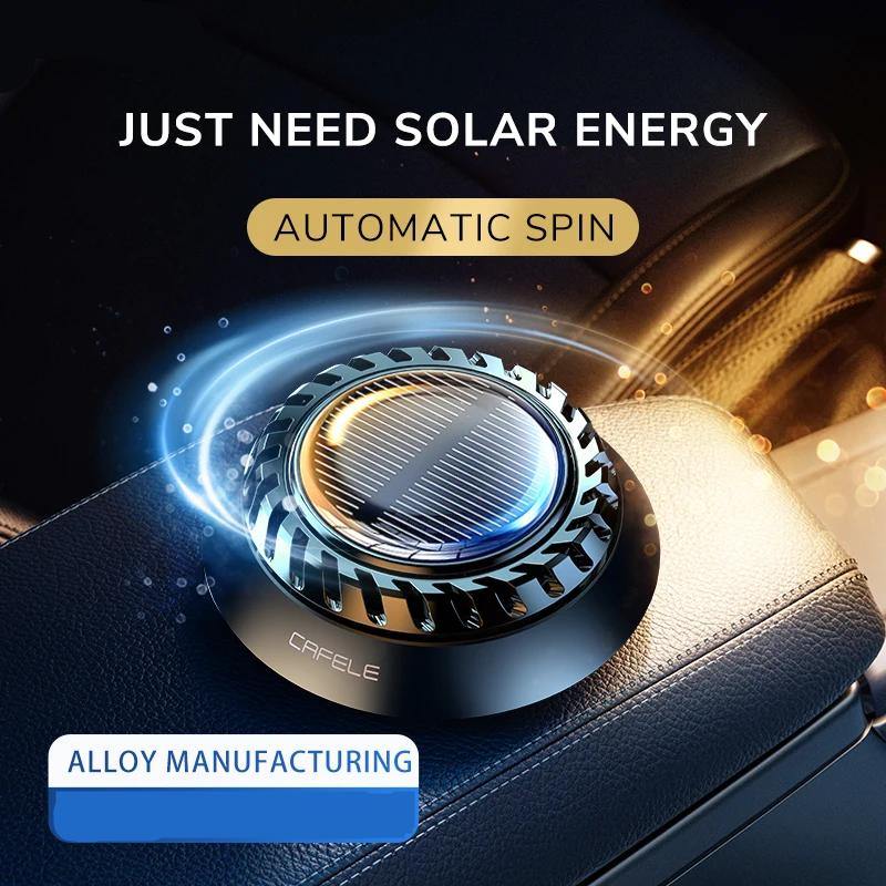 solar-powered rotating car air freshener, view 4 - MRSLM