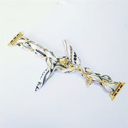women's watch strap scarf and metal chain, view 7 - MRSLM