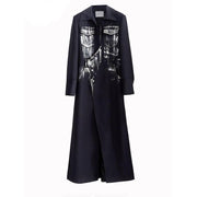 women's long slit blazer, view 2 - MRSLM